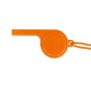 Fluitje met koordje - oranje - Oranje