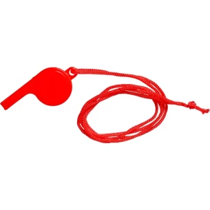 Fluitje met koord - Rood