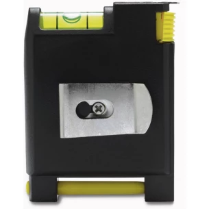 Meetlint van 2 m, waterpas, notitieblok, pen - Zwart