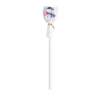 Kerstpotlood met gum - Wit