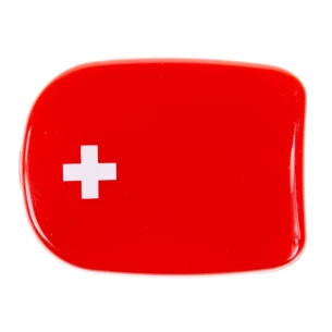 Verbanddoos in plastic verpakking, 5 el. - Rood