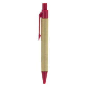Eco1 notitieblok met pen - Rood