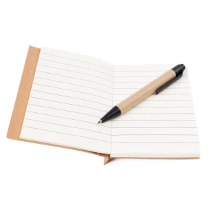 Eco1 notitieboekje met pen - Oranje