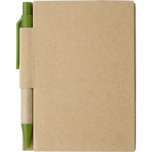 Eco1 notitieblok met pen - Groen