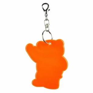 Reflecterende teddybeer sleutelhanger - Oranje