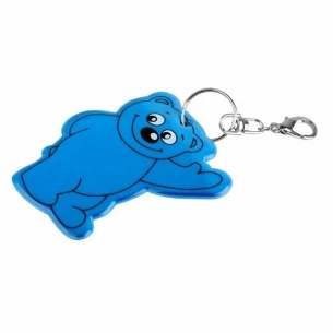 Reflecterende teddybeer sleutelhanger - Blauw