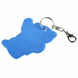 Reflecterende teddybeer sleutelhanger - Blauw