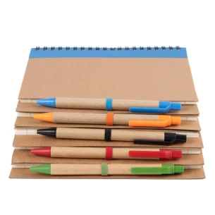 Eco3 notitieblok met pen - Oranje
