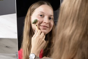 BELLEZA Gezichtsroller - Olijf