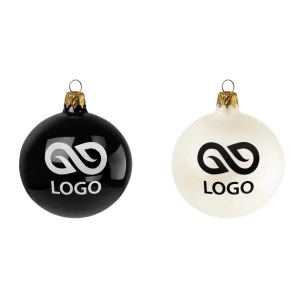 80mm kerstbal - Lichtblauw
