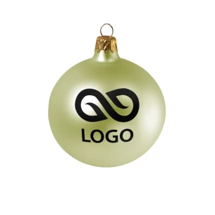 80mm kerstbal - Kalk