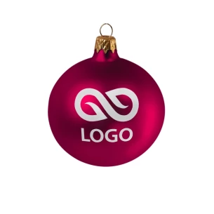 80mm kerstbal - Fuchsia