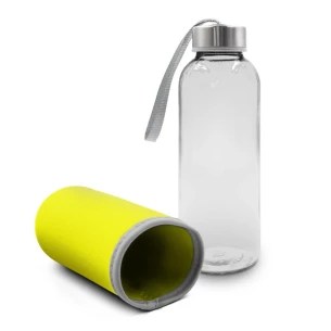 Glazen fles 420 ml Bob - geel