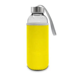 Glazen fles 420 ml Bob - geel