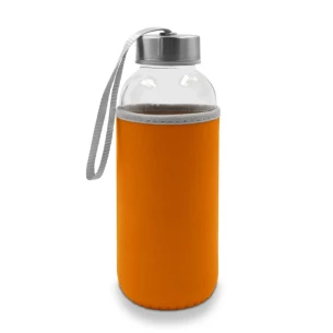 Glazen fles van 420 ml Bob - oranje