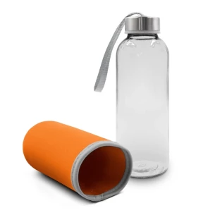 Glazen fles van 420 ml Bob - oranje