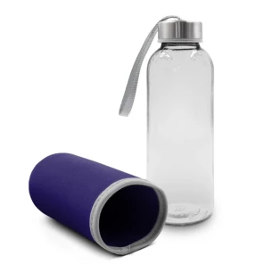 Glazen fles van 420 ml Bob - paars
