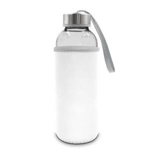 Glazen fles 420 ml Bob - wit