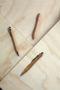 Vihaan-balpen van bamboe - hout