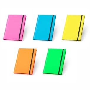 Neon-notitieboekje A5 - Roze