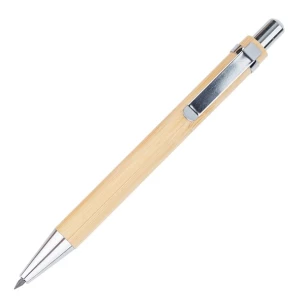 Bamboe, eeuwigdurende balpen/potlood in Lakimus-etui - beige