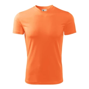Heren Fantasie T-shirt - Mandarijn Neon