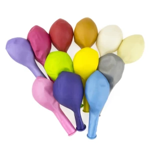 Gemetalliseerde ballon 30cm - Geel