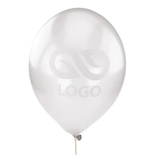 Gemetalliseerde ballon 30cm - Zilver