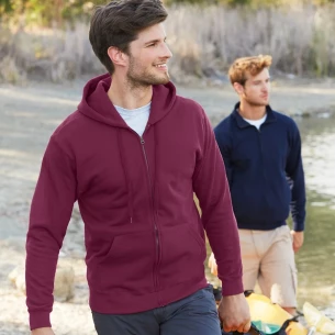 FOTL Zip Through Hooded Sweatshirt - Grafiet