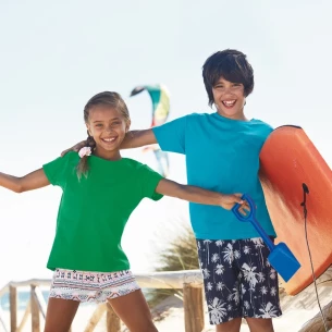 FOTL ValueWeight T-shirt voor kinderen - marineblauw gemêleerd