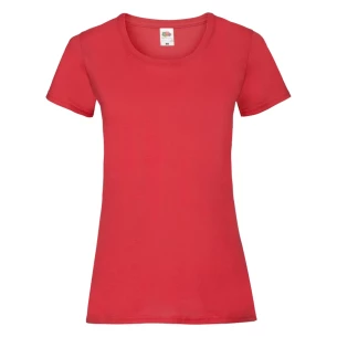 FOTL Lady-Fit T-shirt met laag gewicht - Rood