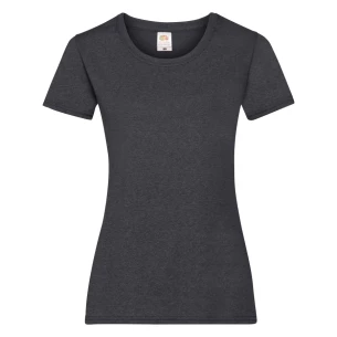 FOTL Lady-Fit WaardeWicht T-Shirt - Donkergrijs gemêleerd