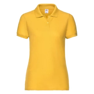 Damespoloshirt 65-35 - Donkergeel