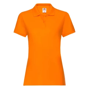Fruit Of The Loom Premium Vrouwenpoloshirt - Oranje