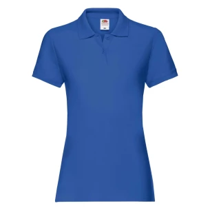 Fruit Of The Loom Premium Vrouwenpoloshirt - Blauw
