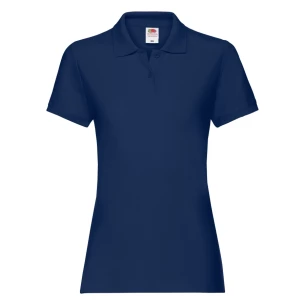 Fruit Of The Loom Premium Vrouwenpoloshirt - Marineblauw