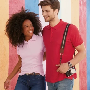 Fruit Of The Loom Premium Poloshirt - Oranje