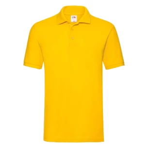Fruit Of The Loom Premium Poloshirt - Donker Geel