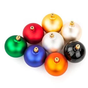 80mm kerstbal - Goud