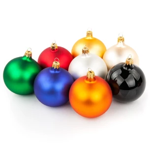 80mm kerstbal - Zilver