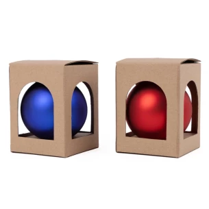 80mm kerstbal - Zilver